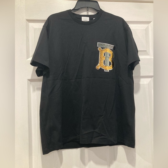 Burberry Other - Burberry Black T-Shirt with Gold Logo